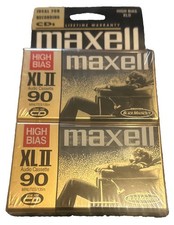 Maxell High Bias XLII 90 Minute Blank Audio Cassette 2-Pack New/Sealed