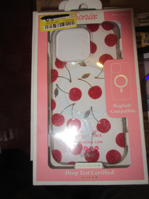Sonix Case for iPhone 15/Pro with Magsafe - Clear/Cherry On Top