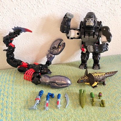 Transformers Beast Wars Optimus Megatron Scorponok Iguanus Kenner 1996 LOT
