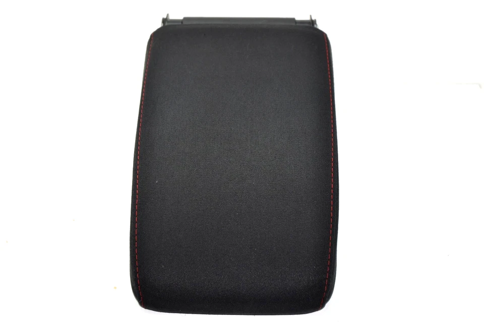 💎 Apoyabrazos consola Volkswagen Golf GTI 2010-2014 negro rojo puntada tela OEM Foto 2 de 4