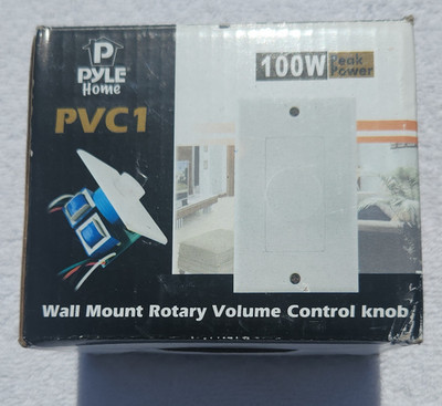 Pyle Home PVC1 Wall Mount Rotary Volume Control Knob 100W Peak White