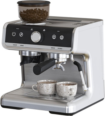 Premium Stainless Steel Espresso Machine with Grinder & Frother