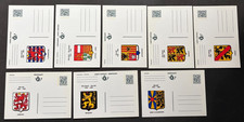 Belgium: 8 pre-paid 1830-1980 commemorative postcards pre-cancelled 6.5F VG!