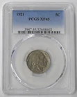 1921 XF-45 BUFFALO NICKEL - VERY NICE SEMI KEY DATE - PCGS GRADED