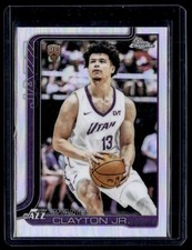 2025-26 Topps Chrome Refractor Walter Clayton Jr Rookie Utah Jazz