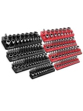 8-Piece Magnetic Socket Organizer Set 1/2" 1/4"and 3/8"SAE & Metric Deep Shallow