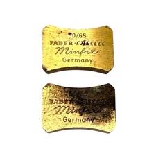 Faber Castell Minfix Lead Sharpener 50/65 Lot of 2 - VTG Brass Drafting Germany
