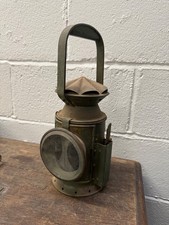 OLD WW2 MILITARY RAILWAY HAND LAMP - EASTGATE & SON 1945 BIRMINGHAM