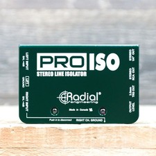 Radial Engineering Pro-Iso 4dB to -10dB Stereo Line Converter  Isolator w/Box