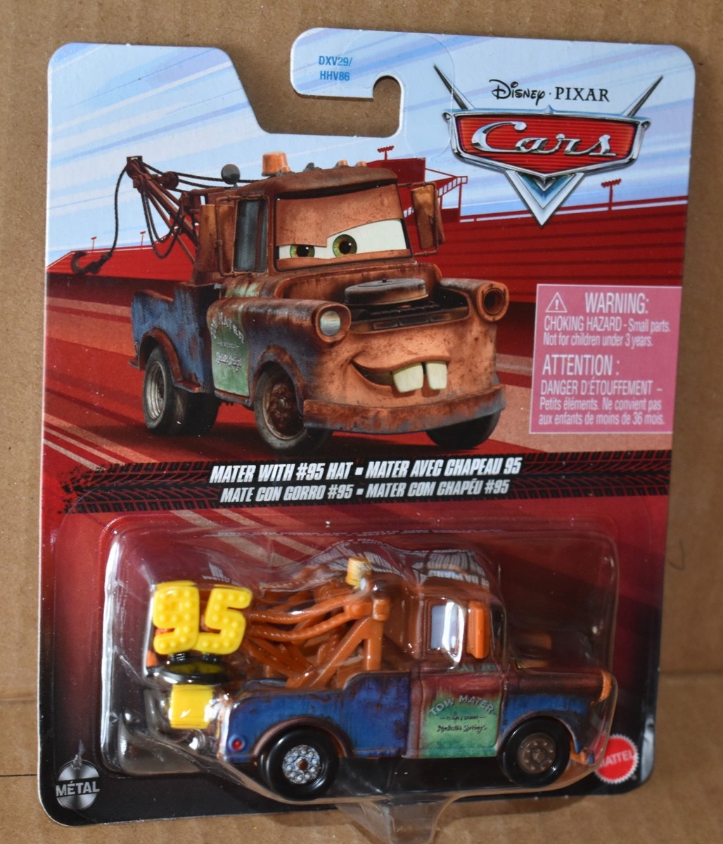 DISNEY PIXAR CARS MATER WITH #95 HAT NEW | eBay