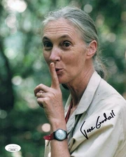 RP Jane Goodall anthropologist and conservationist, Autographed Reprint 8.5x11