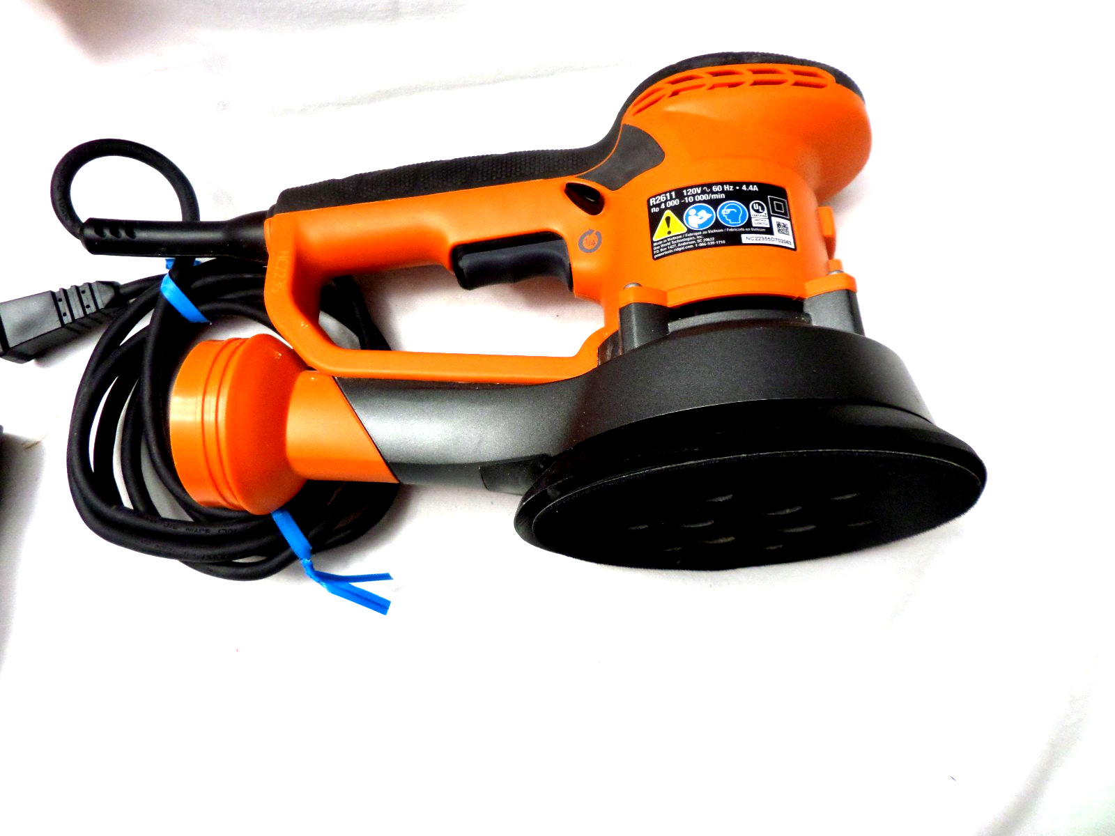 RIDGID Corded 6" Variable Speed Dual Random Orbital Sander R2611  Free Ship