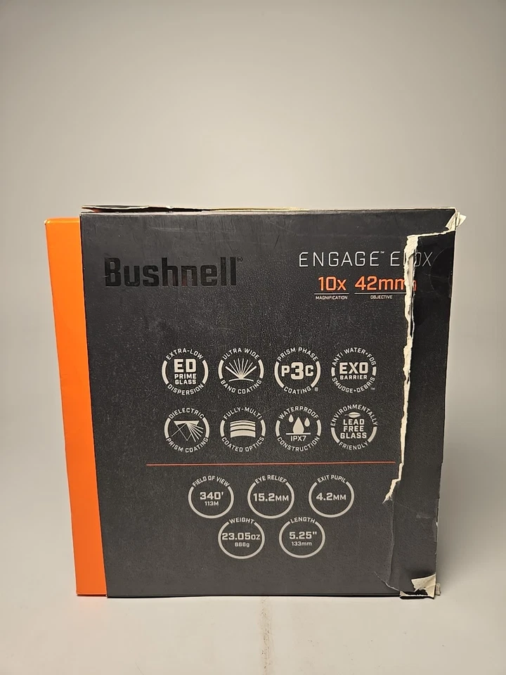 Bushnell Engage EDX 10x42 Binocular EXO Barrier ED Prime - Image 2 of 4