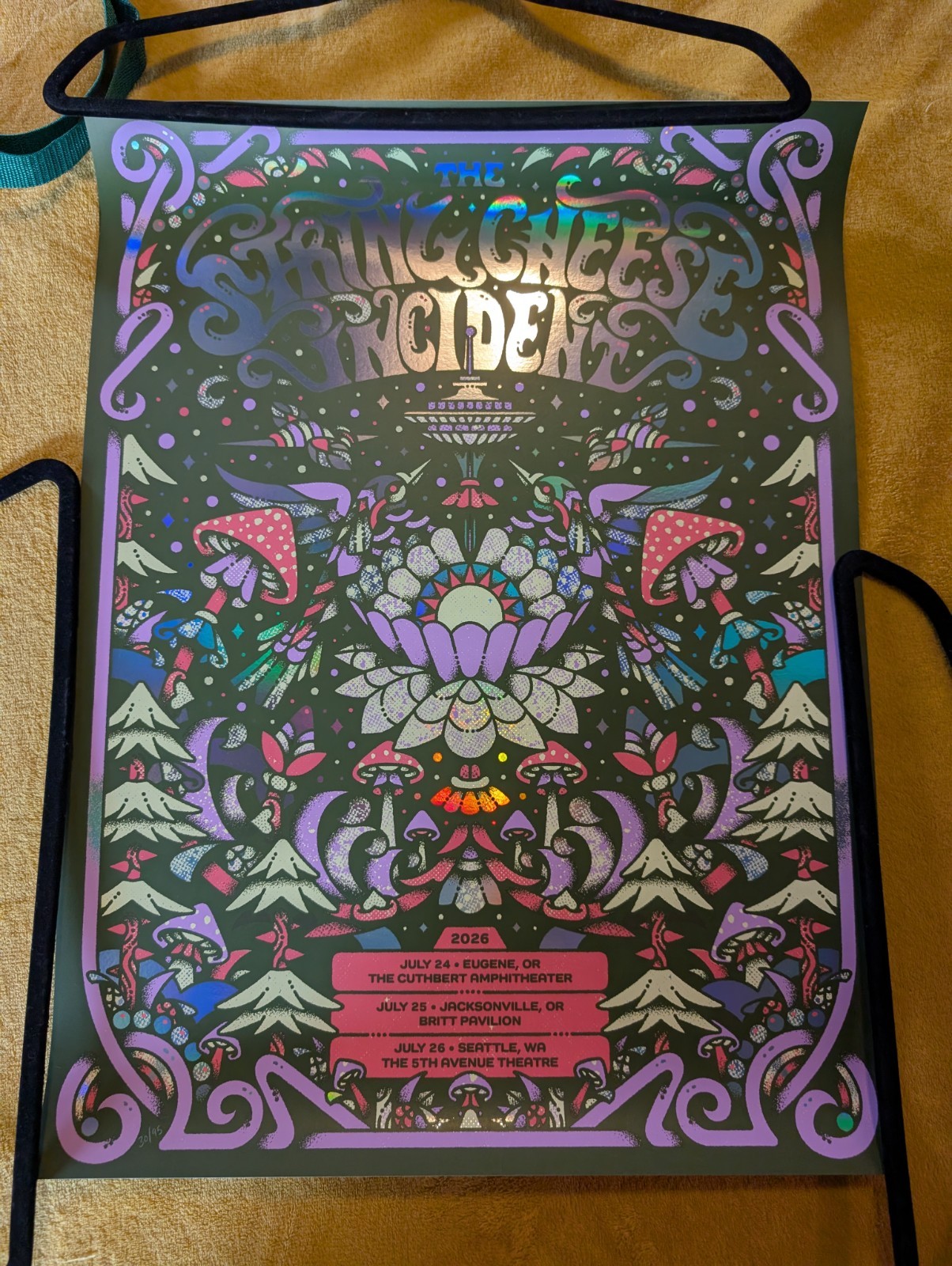 2026 Pacific Northwest Run Holographic Poster (Eugene / Jacksonville / Seattle) Eugene, Or / Jacksonville, Or / Seattle, Wa