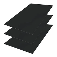 0.020 (25 ga.) x 24" x 48" (3 Pack), Painted Steel Sheet, Matte Black