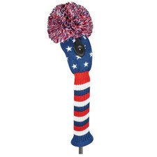 Just 4 Golf Embriodered Stars Fairway Headcover Navy/Red/White J4G NEW