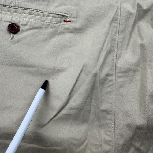 Psycho Bunny Shorts Mens 36 Beige Classic Chino Casual Stretch Summer Golf Logo - Picture 10 of 11
