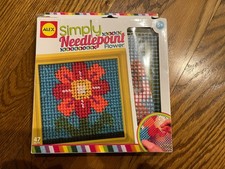 Alex Craft Simply Needlepoint Flower Kids Craft Activity…damaged box, but NEW!