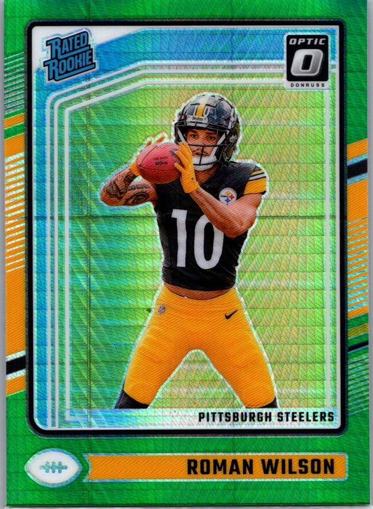 2024 Donruss Optic #285 Roman Wilson Green Hyper