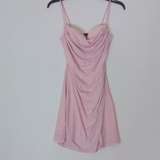 Winsor Feelin' Glitzy Glitter Knit A-Line Mini Pink Dress