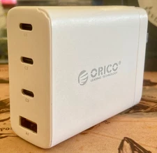 Orico P100 4-Port 100W USB-C GaN Fast Charger Power Adapter Phone Tablet Laptop