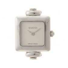 Gucci 1900L Ladies Watch Stainless Steel Silver Quartz 19mm Square Used