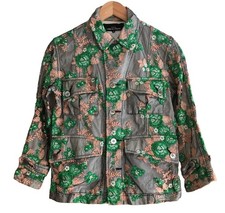 COMME des GARCONS Embroidered Lace Jacket S Black Crop Coat -From Japan