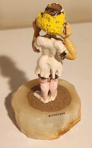 Vintage Ron Lee Clown Krankenschwester Skulptur 827/7500 1990 signiert 24k Gold Onyx Ständer - Bild 2 von 6