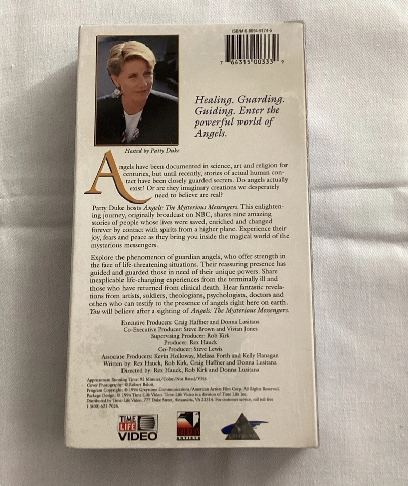 Angels The Mysterious Messengers VHS Hosted Patty Duke Time Life Release SEALED - Image 2 of 4