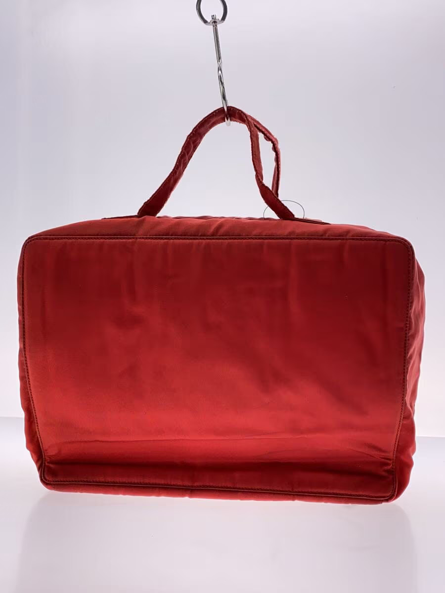 PRADA Handbag Nylon RED Solid Authentic Rare Exce… - image 3
