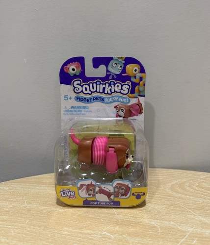Elch Spielzeug Little Live Pets POP TUBE PUP Squirkies Fidget rosa braun Hund NEU - Bild 1 von 2