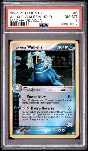 Team Aqua's Walrein graded PSA 8 for sale on eBay