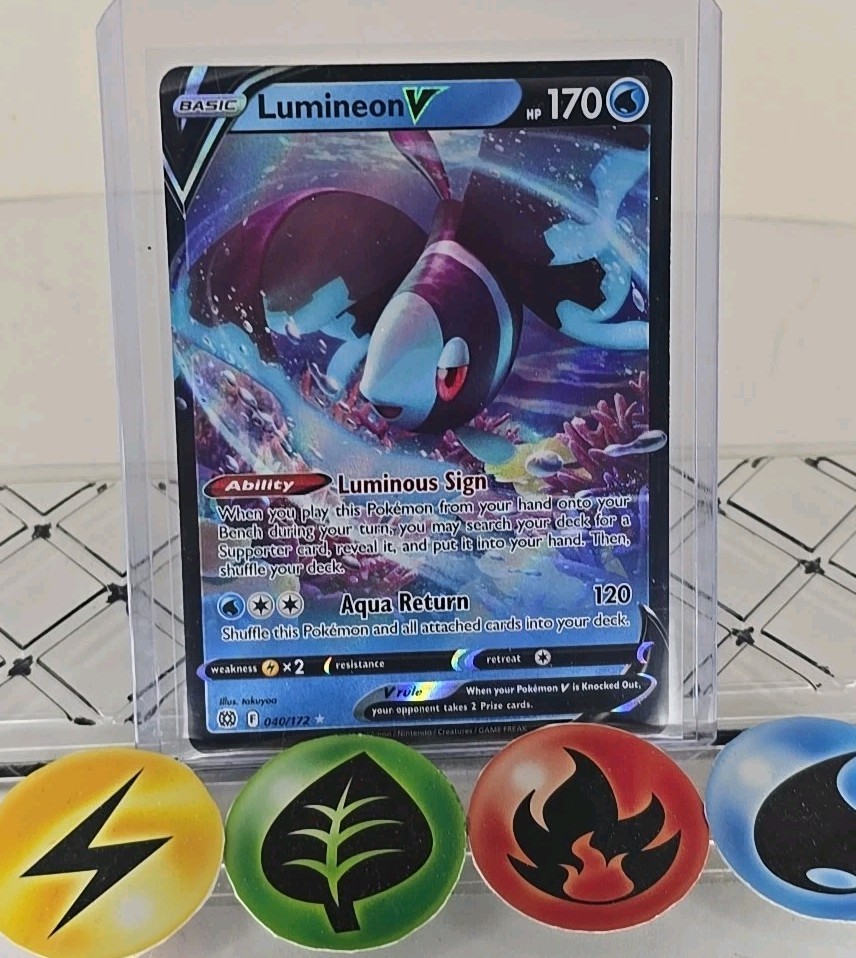 Pokémon TCG Lumineon V 40/172 Brilliant Stars 2022 NM