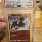 Pokémon Radiant Charizard Holo PSA 10 SWSH Crown Zenith 020/159 2023