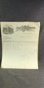1913 St Joseph Missouri Horigan Supply Co Billhead Invoice Antique Ad L46