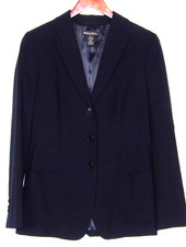 Brooks Brothers Navy Blue Wool Stretch 3 Button Blazer Office Women's sz. 4