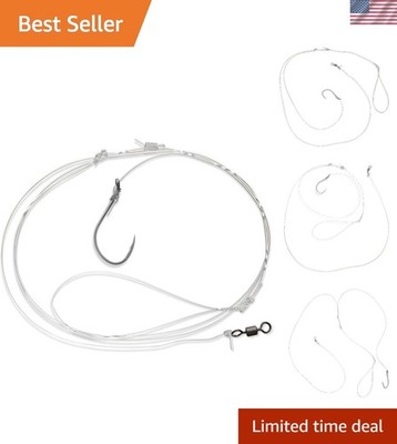 Versatile Saltwater Rig - 3/0 BKK Hook with Heavy-Duty Leader for Bottom Fishing