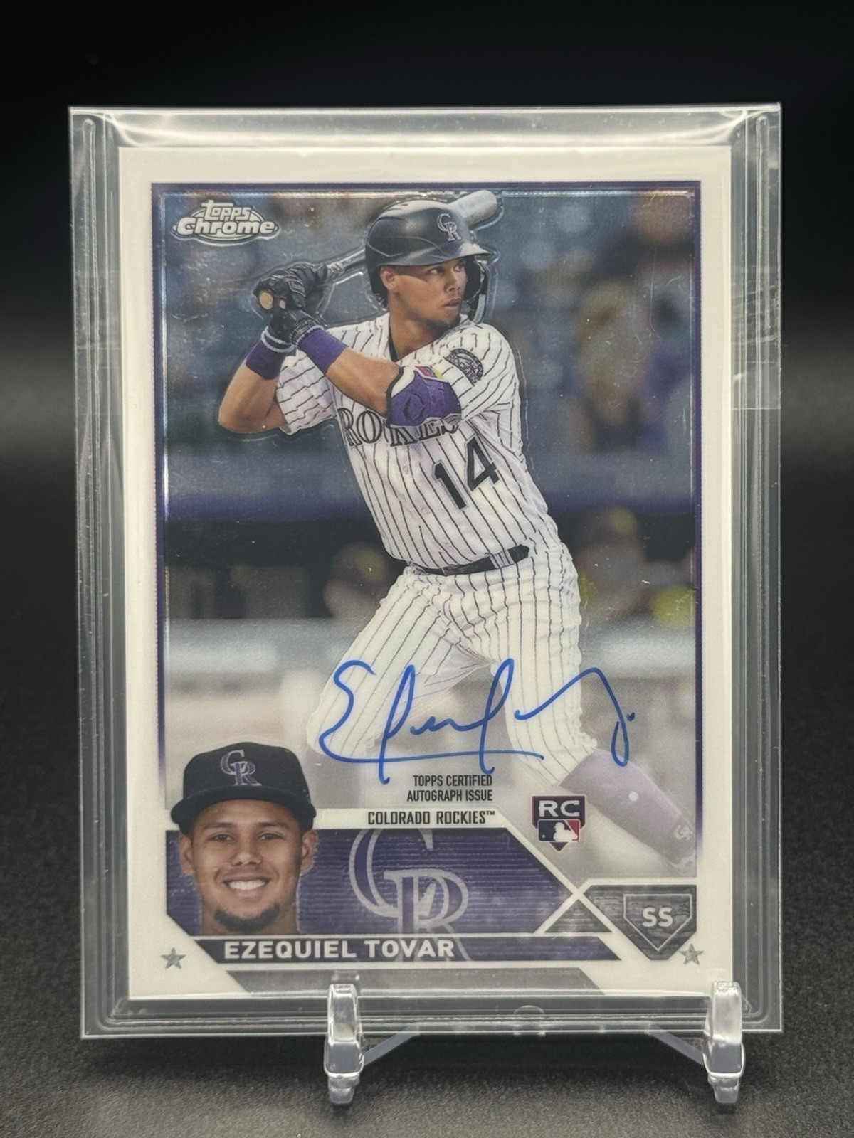 2023 Topps Chrome - #RA-ET Ezequiel Tovar Rookie Autograph Card