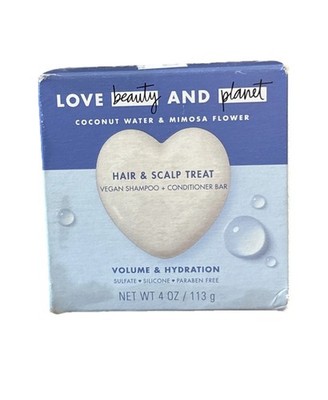 Love Beauty And Planet Coconut Water & Mimosa Shampoo & Conditioner Bar 4 oz