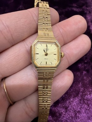 Vtg Citizen Watch Quartz Gold-Tone Octago2030-069072 SMW BW-5047