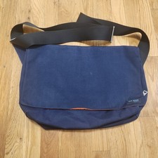 Jack Spade Greene Street Navy Canvas Messenger Bag Orange Lining Crossbody Lapto