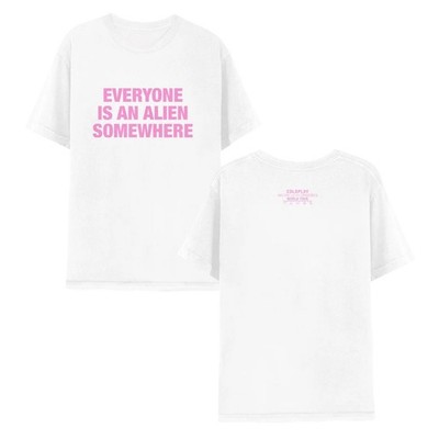 Coldplay Everyone Is An Alien Somewhere Music of the Spheres Tour 2025 T-shirt
