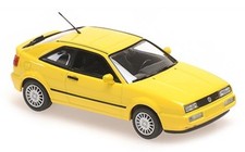 VW Corrado G60 1990 yellow diecast model car 940055602 Maxichamps 1:43