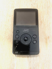JVC GC-FM1BU HD Memory Camcorder Camera - Black W/SD Card. UNTESTED.
