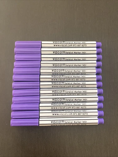 Lot of 12 Viscot Mini Skin Marker With Scrub Resistant Ink - product listing photo