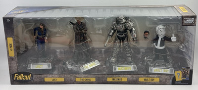 Movie Maniacs Fallout 4-Pack 6'' Action Figures New In Damaged Box!