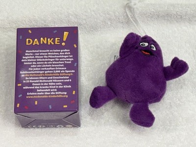 McDonald's Germany Grimace Plush Keychain Purple Schlüsselanhänger