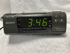 Sony ICF-C470MK2 Dream Machine Dual Alarm AM/FM LED Clock Radio Tested, VIDEO A+