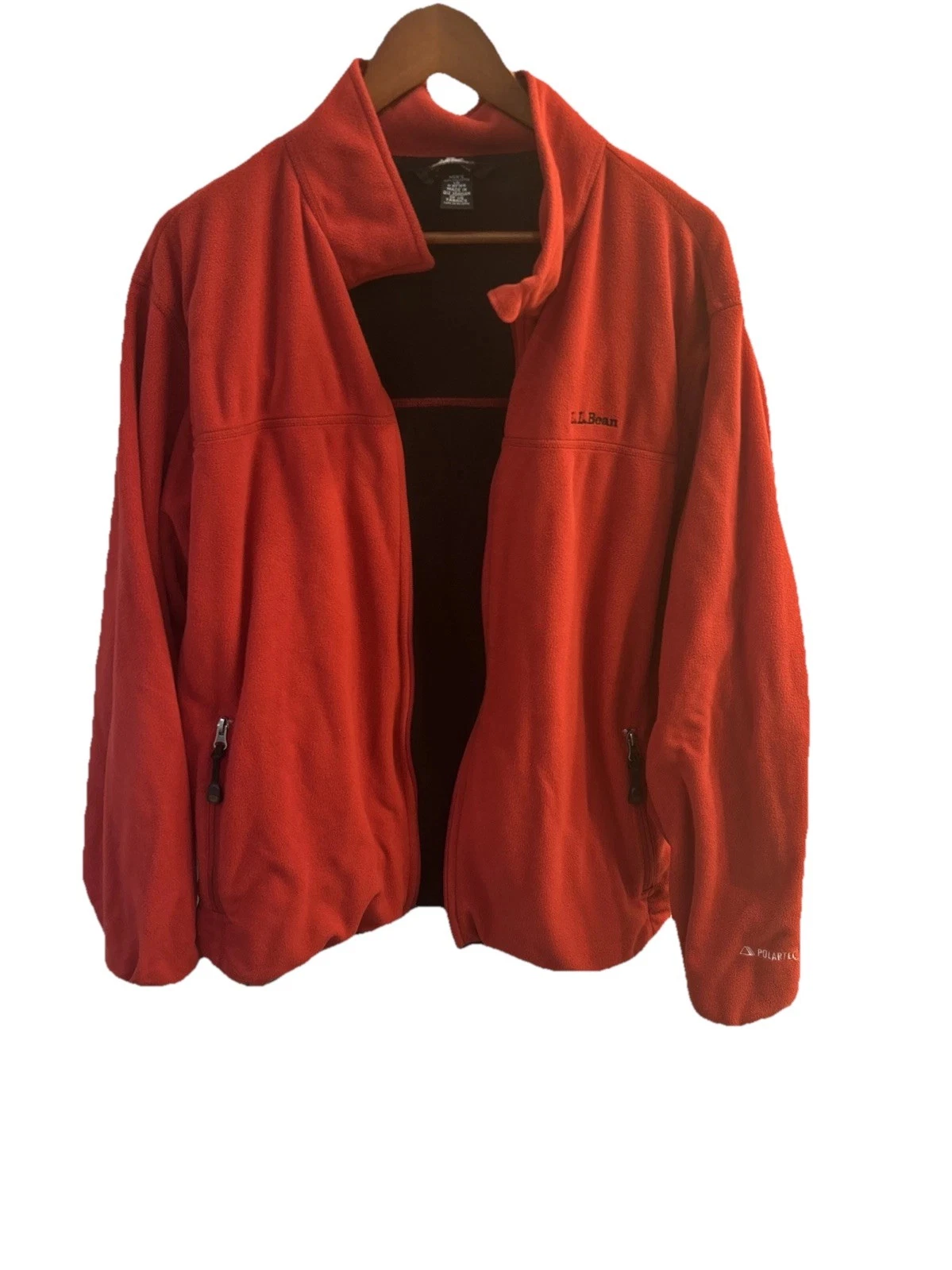 LL Bean Jacket Men Large Red Full Zip Fleece Embroidered Outdoors Polartec
Opens in a new window or