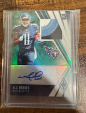 2019 Panini Phoenix - Rps Rookie Auto Jersey A.J. Brown #RJA-AJ /15 Green Par